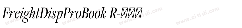 FreightDispProBook R字体转换